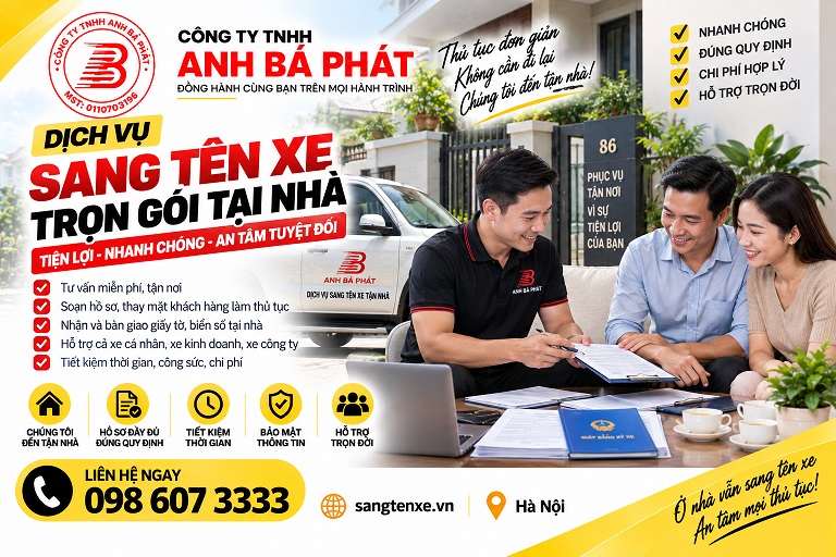 Tư vấn thủ tục sang tên ô tô, xe máy
