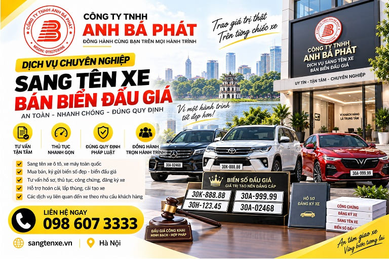 Tư vấn hồ sơ xe gắn biển số trúng đấu giá